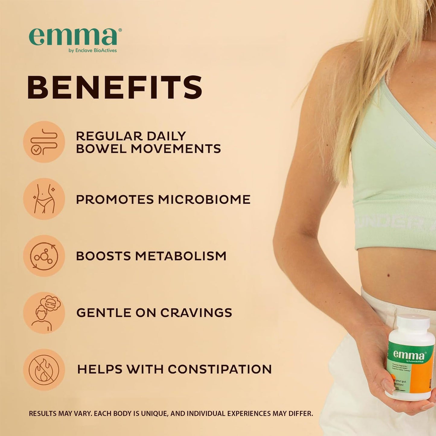 Emma Gut Health 2 Pack – Gas & Bloating Relief, Digestive Support, Leaky Gut Repair