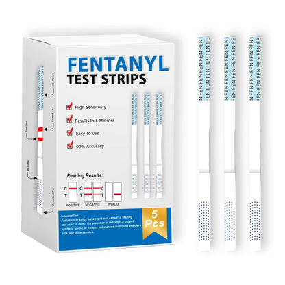 EMNCE Fentanyl Test Strips – Home Drug Test Kit (5 Pack)