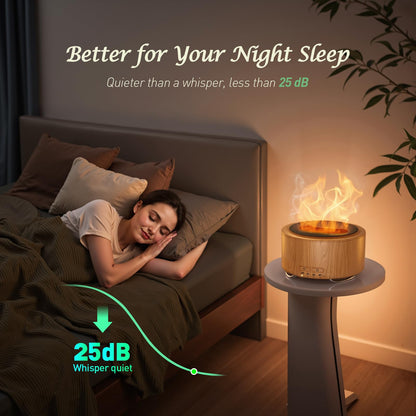 Emochies 500ML Essential Oil Diffuser – 9-Color LED Night Light, Home Humidifier