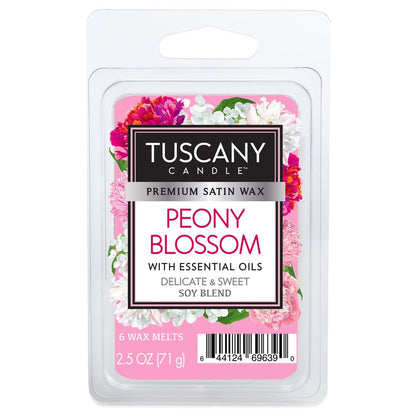 Empire Candle Peony Blossom Wax Melt - 2.5 oz, 4-Hour Burn, Home Fragrance