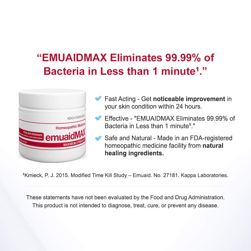 EMUAIDMAX Eczema Ointment | Maximum-Strength Relief for Eczema, Psoriasis & Skin Irritations | emuaid