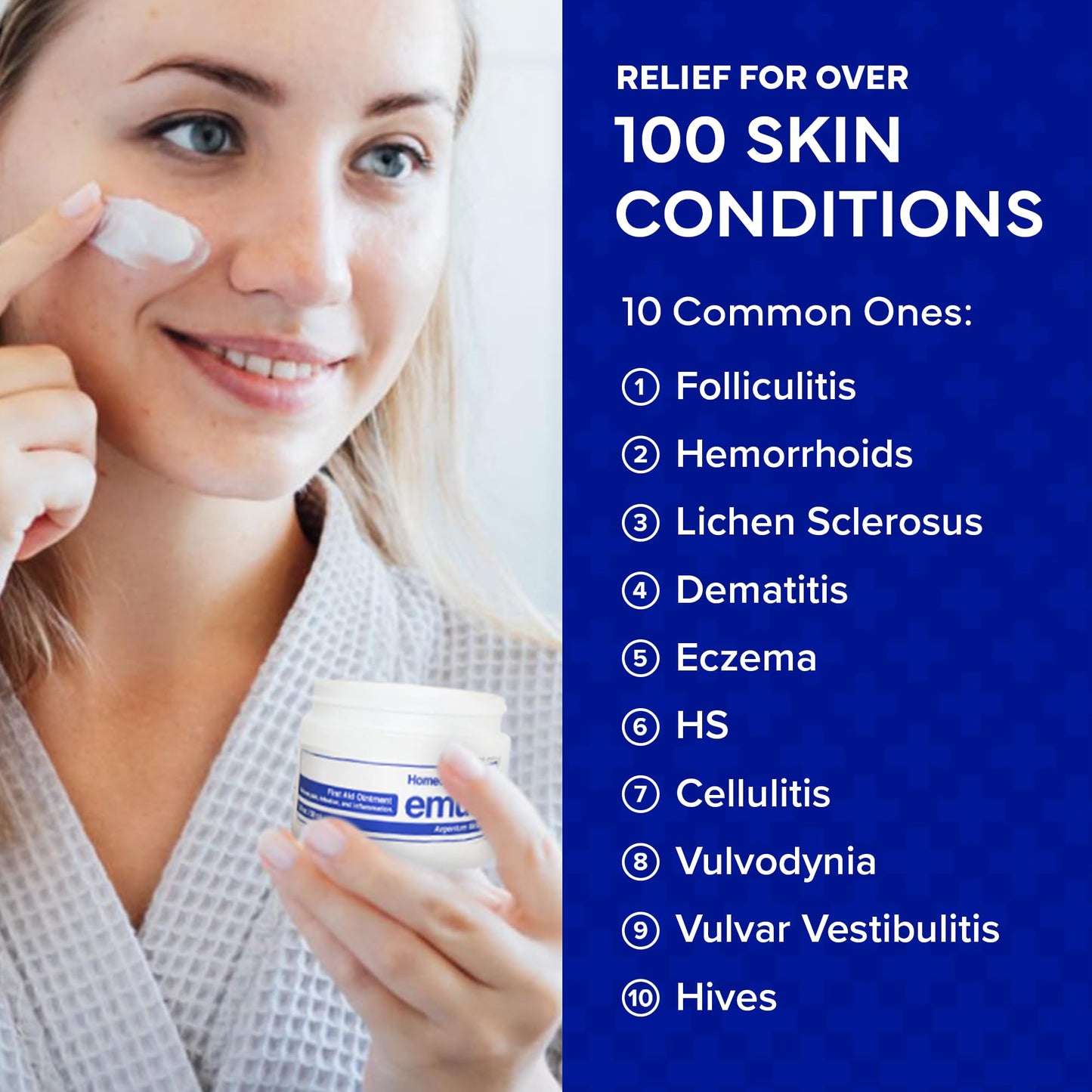 EMUAID Ointment for Eczema & Psoriasis Relief | Steroid-Free, All Ages, 2oz