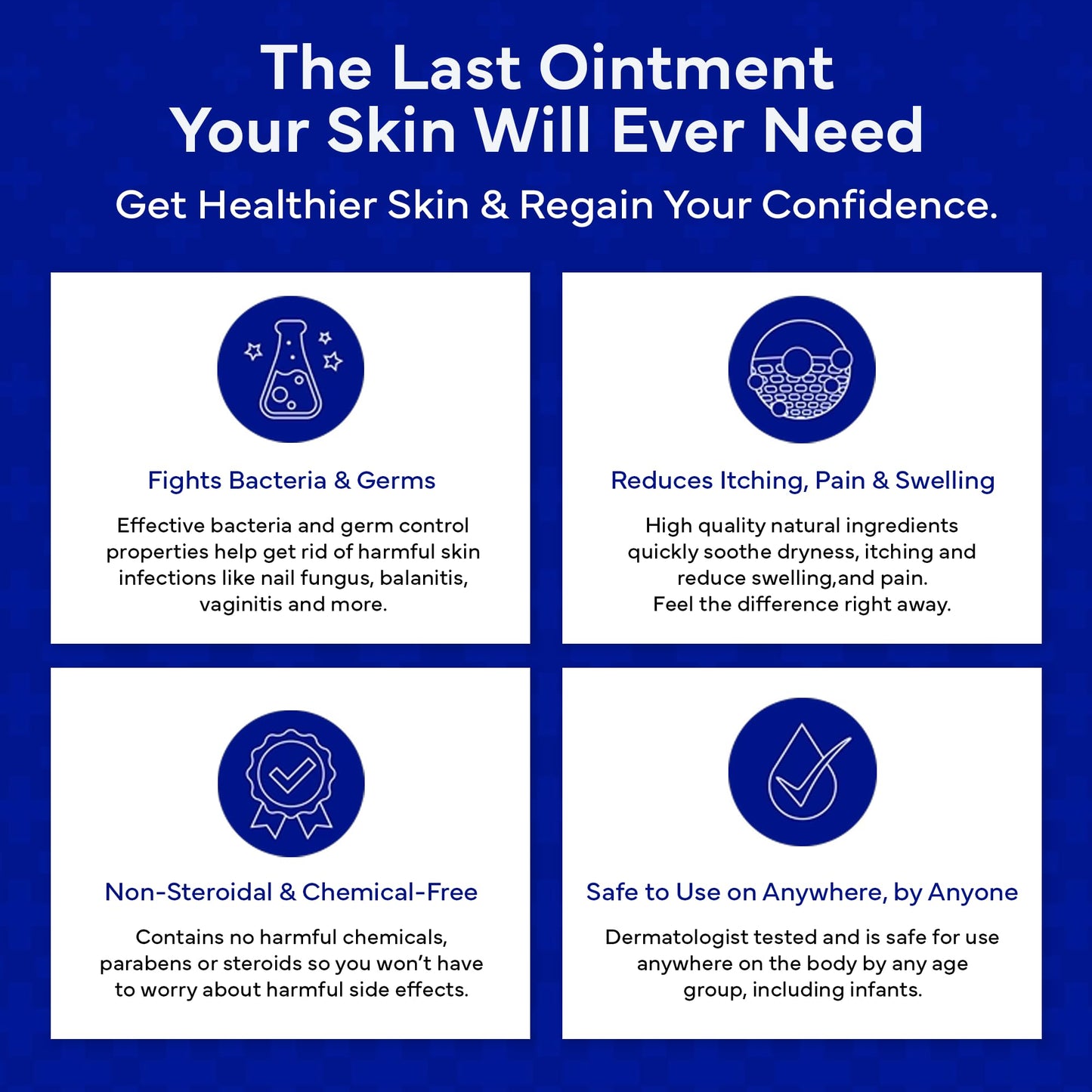 EMUAID Ointment for Eczema & Psoriasis Relief | Steroid-Free, All Ages, 2oz