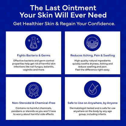 EMUAID Ointment for Eczema & Psoriasis Relief | Steroid-Free, All Ages, 2oz