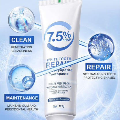 Hydroxyapatite Toothpaste for Enamel Protection — Fluoride-Free, Gentle Mint (1pc)