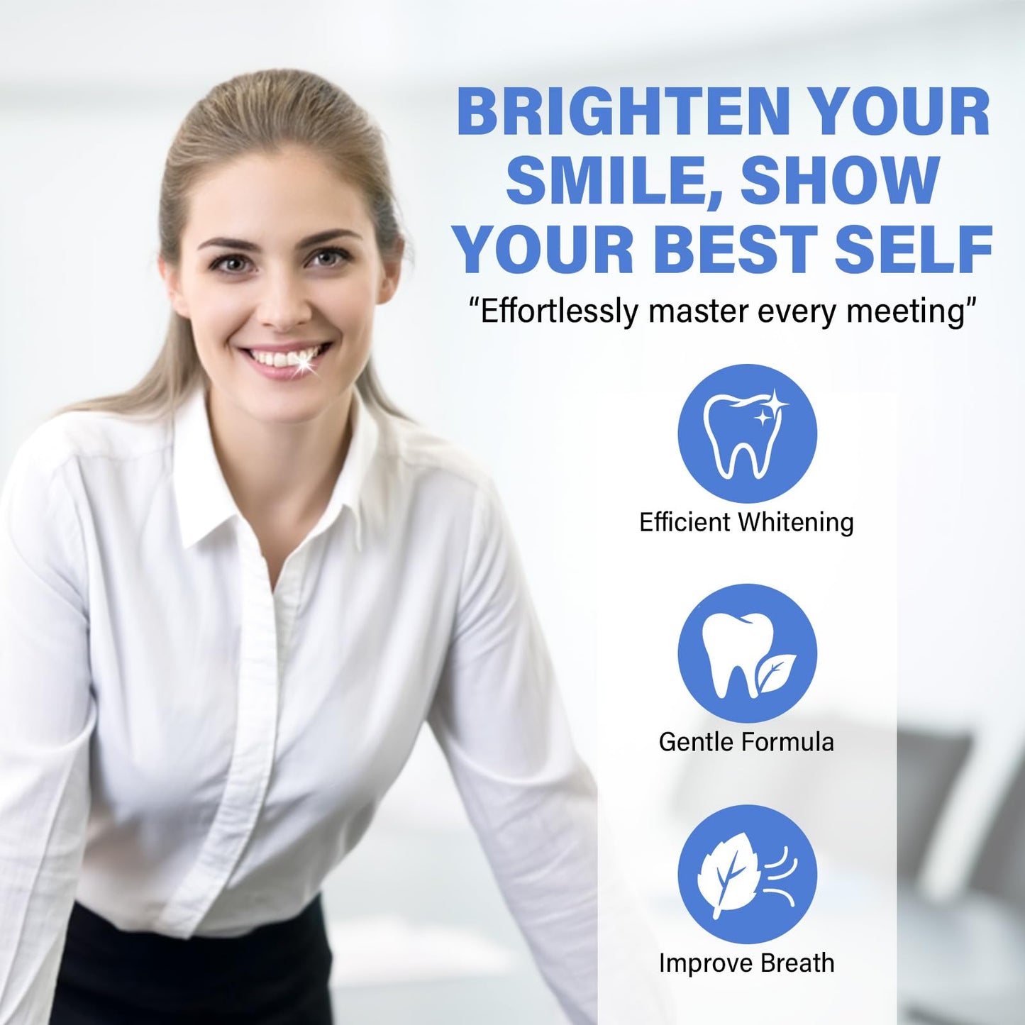 Teeth Whitening Powder - No Sensitivity, Enamel Safe | Coffee & Tea Stains