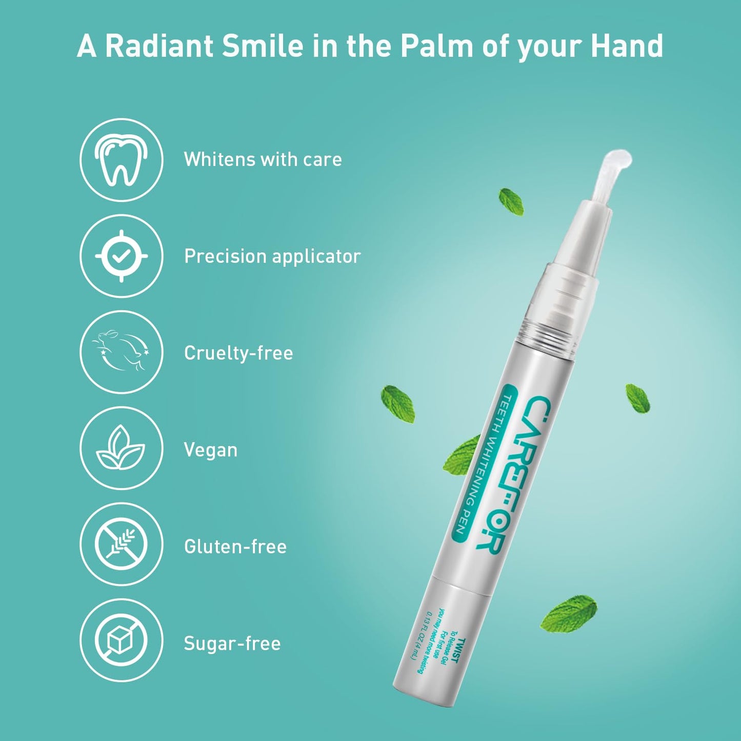 Teeth Whitening Pen 1 Pack (4ml) – Fast-Acting Gel with Brush | Travel Kit