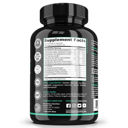 The Enclare Nutrition Thyroid Support with Iodine – Balance Hormones, Energy & Focus