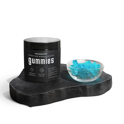 Endeavor Creatine Monohydrate Gummies – 5g Serving, Sugar Free, Vegan, 120 Count