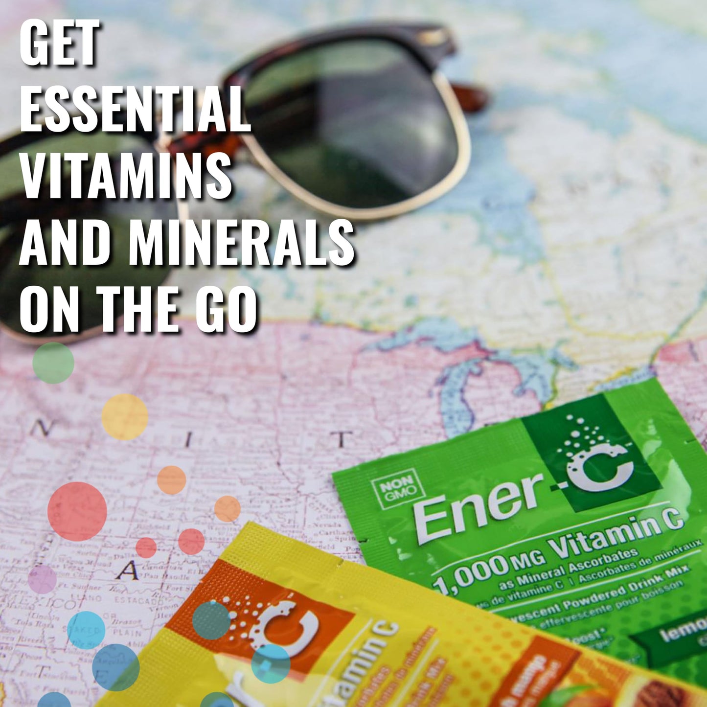 Ener-C Multivitamin Drink Mix Packets – Hydration, Immune Support, Lemon Lime, 60 Count