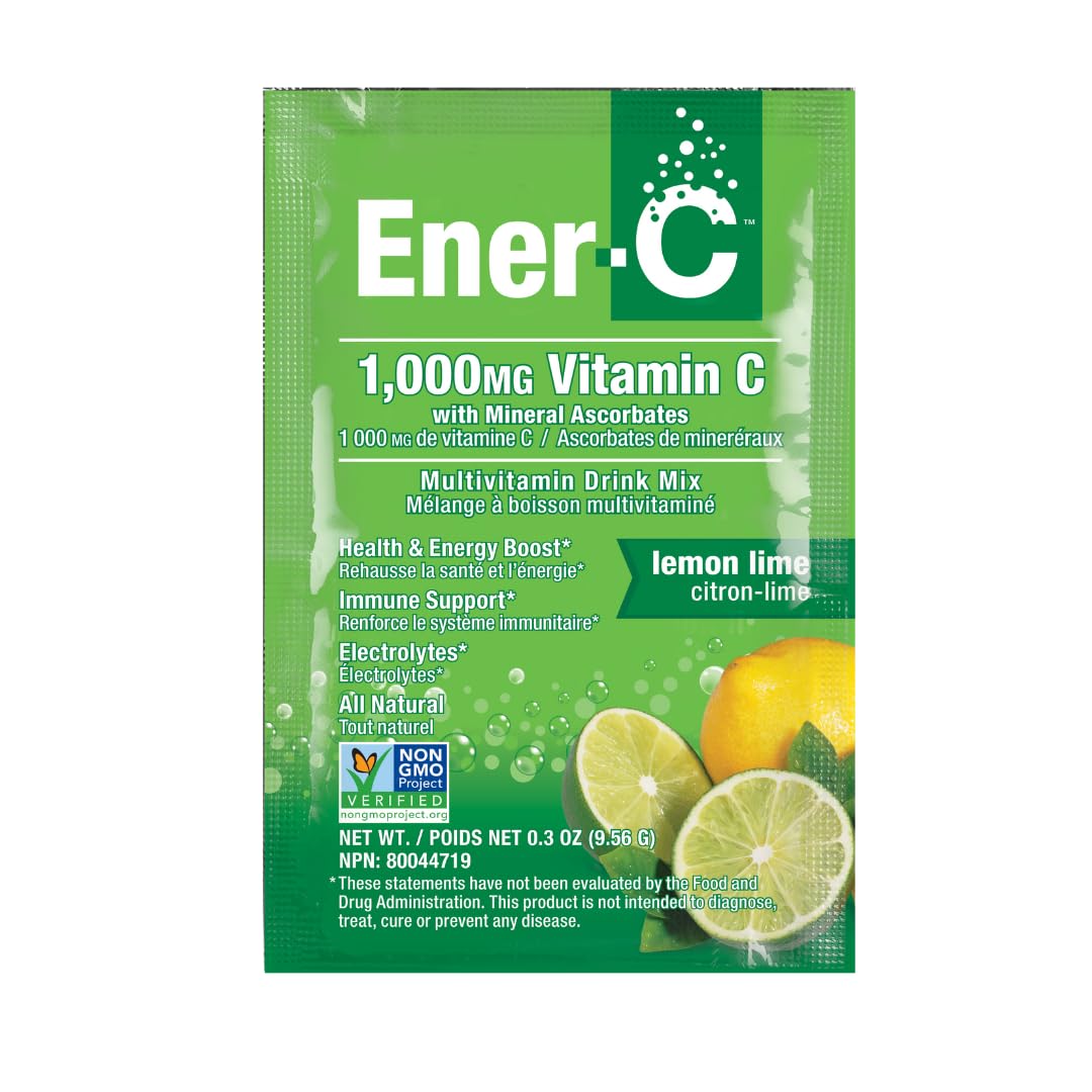 Ener-C Multivitamin Drink Mix – Lemon Lime (30 Count) | Hydration & Immune Support