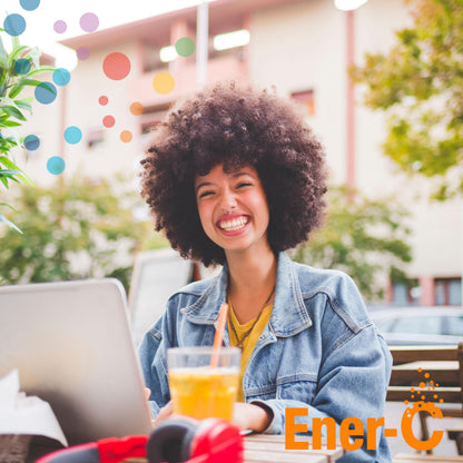 Ener-C 1000mg Vitamin C Immune Support – Orange Effervescent Drink Mix (60 Packets)
