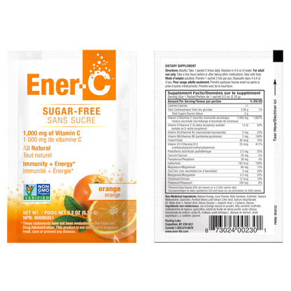 Ener-C Sugar Free Orange Multivitamin Drink Mix – Vitamin C 1000mg