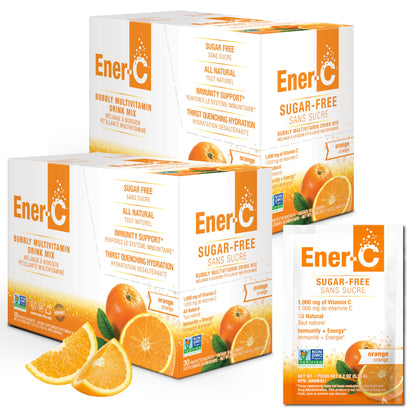 Ener-C Sugar Free Orange Multivitamin Drink Mix – Vitamin C 1000mg