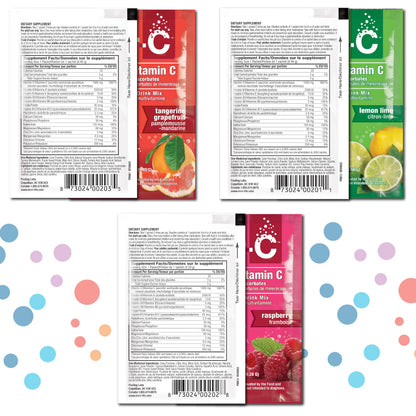 Ener-C Variety Pack – Vitamin C 1000mg, Electrolytes, Real Fruit Juice, 30 Count