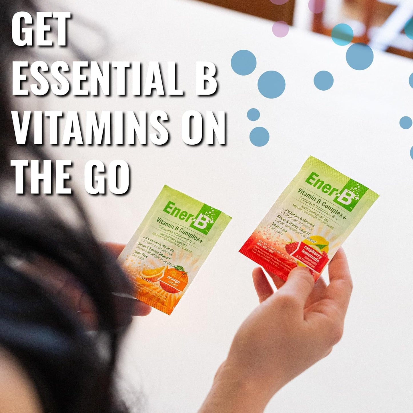 Ener-Life Orange B+ 30 Count – Sugar Free Multivitamin Drink Mix (5.42 g)