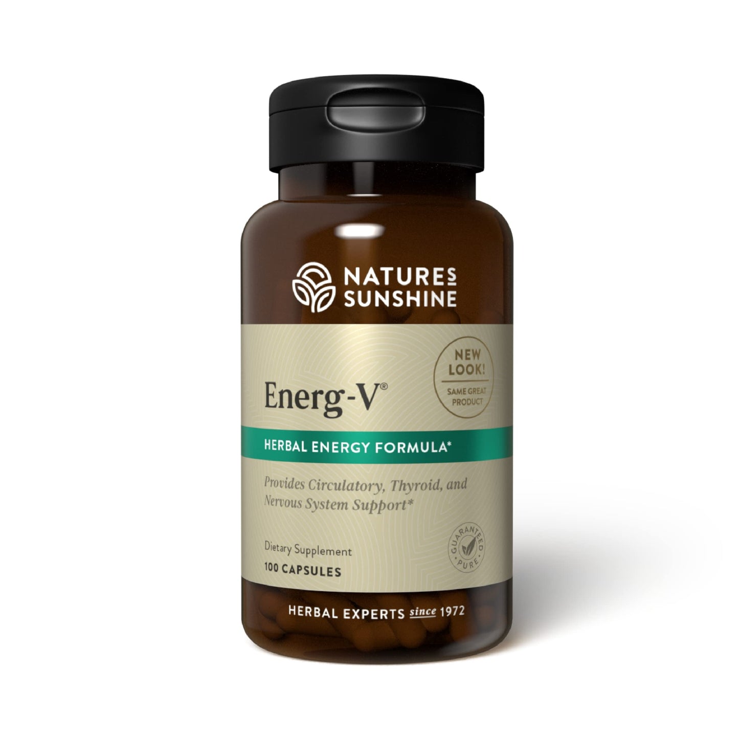 Nature's Sunshine Energ-V 100 Capsules - Natural Energy Support