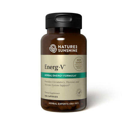 Nature's Sunshine Energ-V 100 Capsules - Natural Energy Support