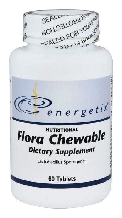 Energetix Flora Chewable — 60 Chewable Tablets | Probiotic Supplement