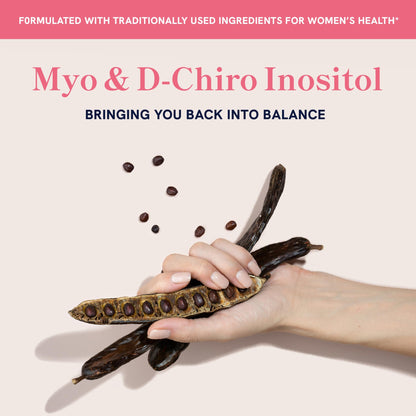 Myo-Inositol & D-Chiro Inositol Powder – Hormone Balance for Women | 40:1 Ratio | 2000mg Myo / 50mg D-Chiro | 30 Servings | 2.17 oz