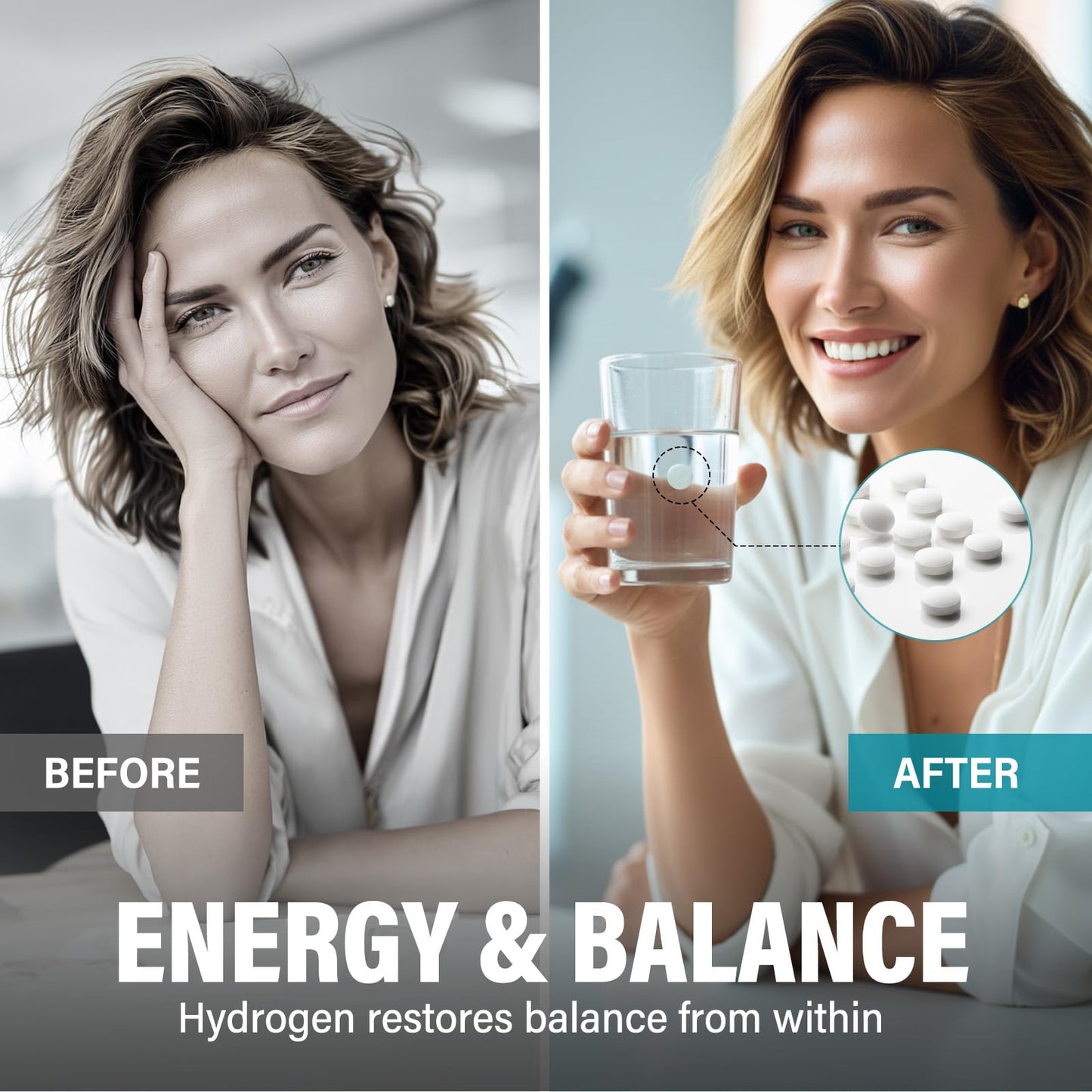 Hydrogen Water Tablets – Brain Health & Energy (12 ppm H2 with Magnesium)