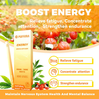 Energy Diffuser Pen – Guarana, Green Tea & Taurine for Focus & Energy