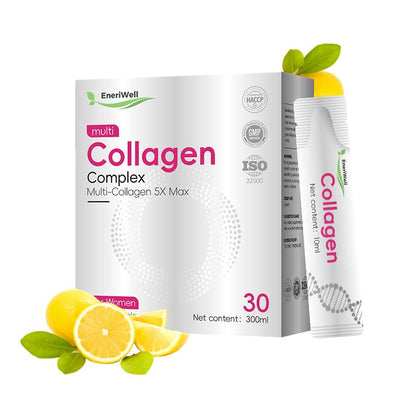 EneriWell Biotin & Collagen for Women – Lemon Multi-Collagen (30 Packets)