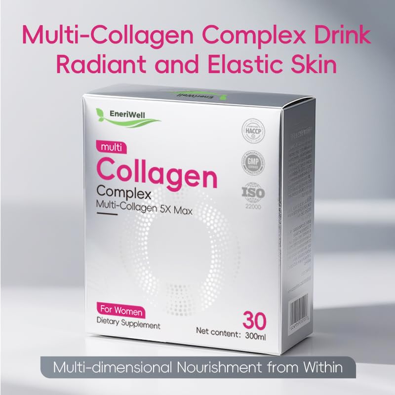 EneriWell Biotin & Collagen for Women – Lemon Multi-Collagen (30 Packets)