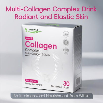 EneriWell Biotin & Collagen for Women – Lemon Multi-Collagen (30 Packets)