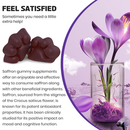 Enerlix Saffron Gummies 88.5 mg – Mood & Focus Support, 120 Servings