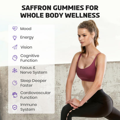 Enerlix Saffron Gummies 88.5 mg – Mood & Focus Support, 120 Servings