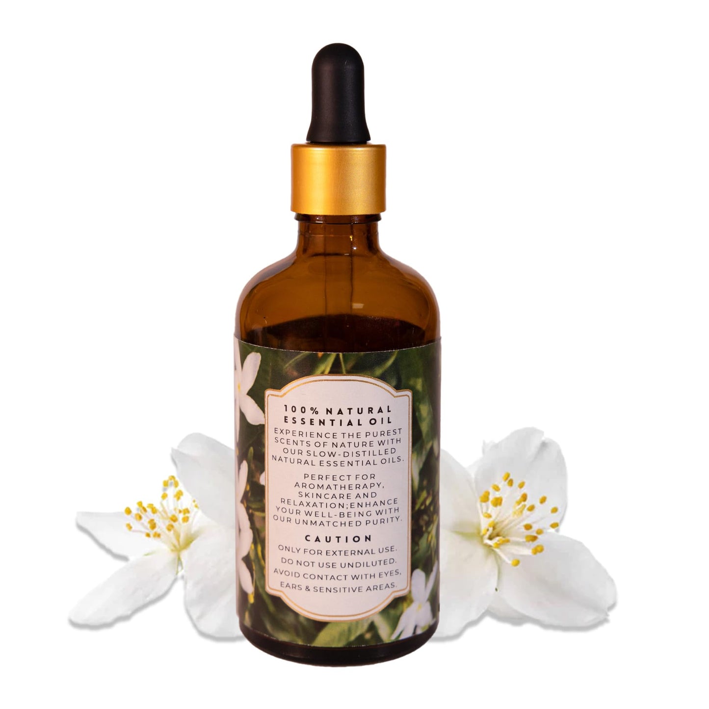 Enhanced Essentials Jasmine Essential Oil | Slow Distilled, 100 ml | Diffusers, Skincare & Bath