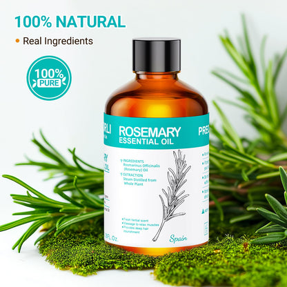 ENYORLI Rosemary Oil 3.38 fl oz – 100% Natural Essential Oil for Hair, Skin, Diffusers & Aromatherapy