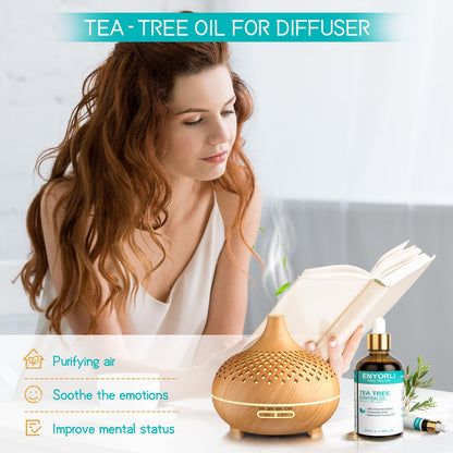 ENYORLI Tea Tree Oil 3.38 fl oz – 100% Natural Therapeutic Grade