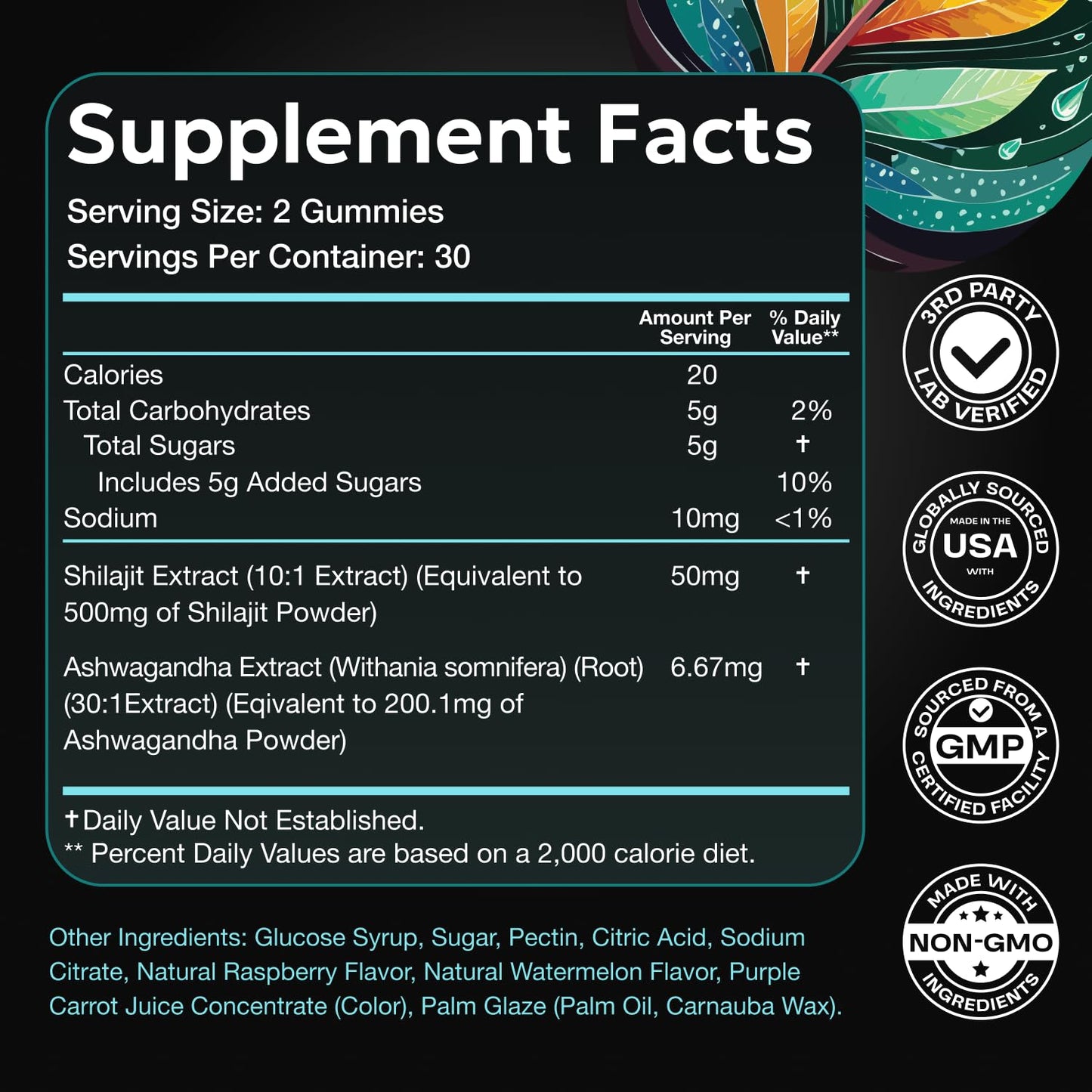 Enyvia Female Libido Booster Gummies - Shilajit & Ashwagandha for Hormonal Balance (60 ct, USA)