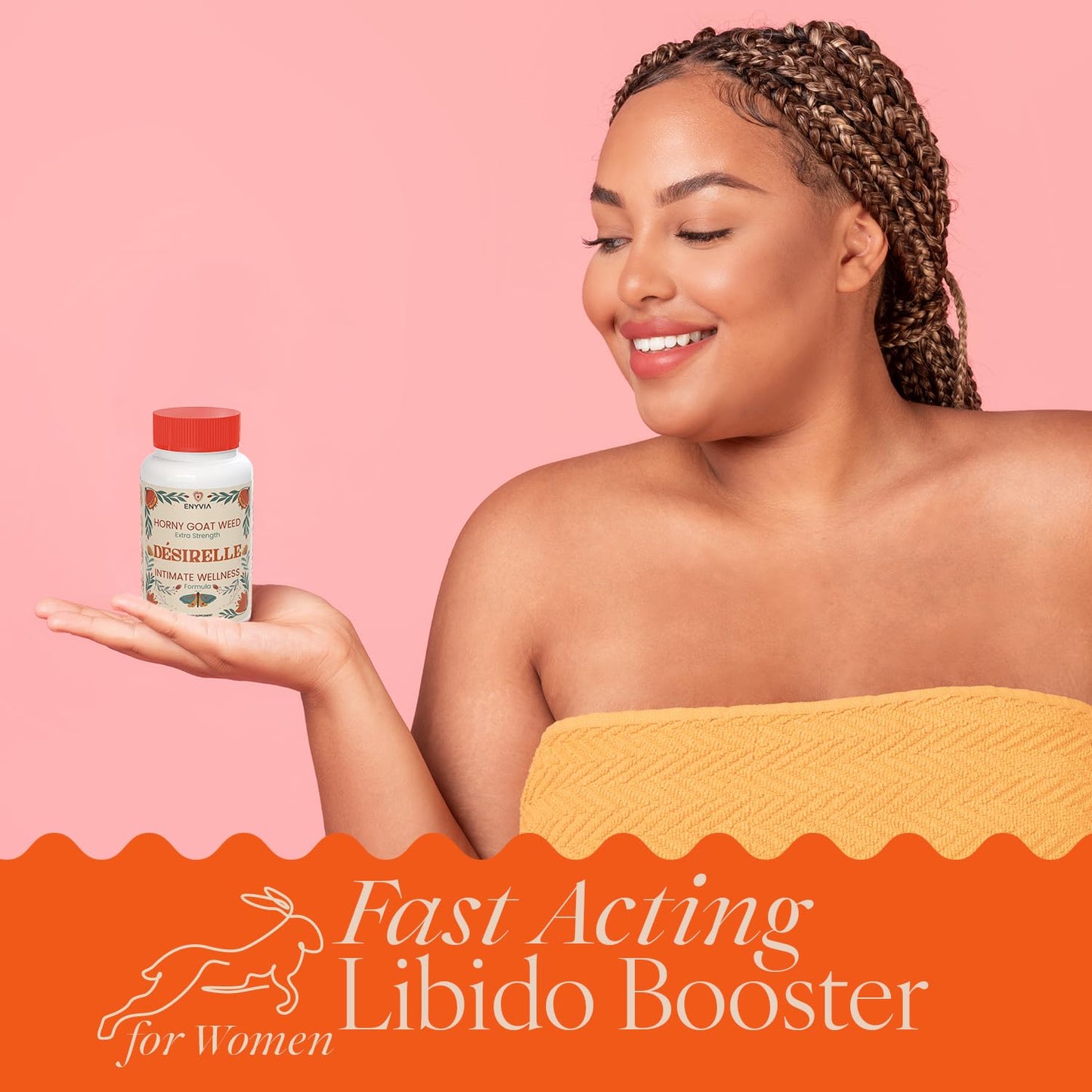 Enyvia Libido Booster for Women – Fast Acting Hormone Balance with Horny Goat Weed, Tribulus Terrestris & Maca Root | 60ct, 30-Day USA Tested