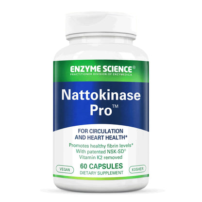 Enzyme Science Nattokinase Pro with NSK-SD – Organic, Vegan & Kosher Capsule for Cardiovascular & Circulatory Support | 60 Capsules BritishVita | Premium UK Vitamins & Wellness Supplements