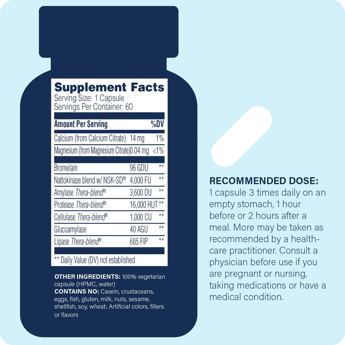 Enzyme Science Nattokinase Pro with NSK-SD – Organic, Vegan & Kosher Capsule for Cardiovascular & Circulatory Support | 60 Capsules BritishVita | Premium UK Vitamins & Wellness Supplements