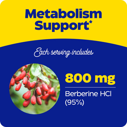 Enzymedica Berberine 800 mg – Vegan Metabolic Support Capsules (Pack of 2) | Sustainably Sourced Barberry