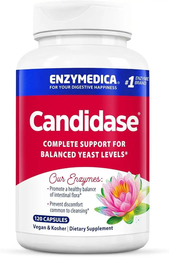 Enzymedica Candidase — Gentle Cleansing Enzymes for Gut Health, 120 Count BritishVita | Premium UK Vitamins & Wellness Supplements