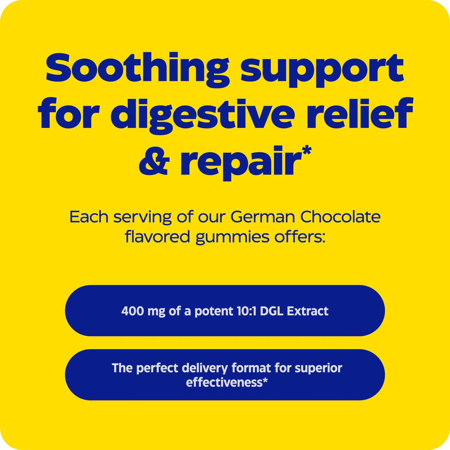 Enzymedica DGL Stomach Soothe Gummies – Deglycyrrhizinated Licorice, Digestive Support (Chocolate, 74 Count)