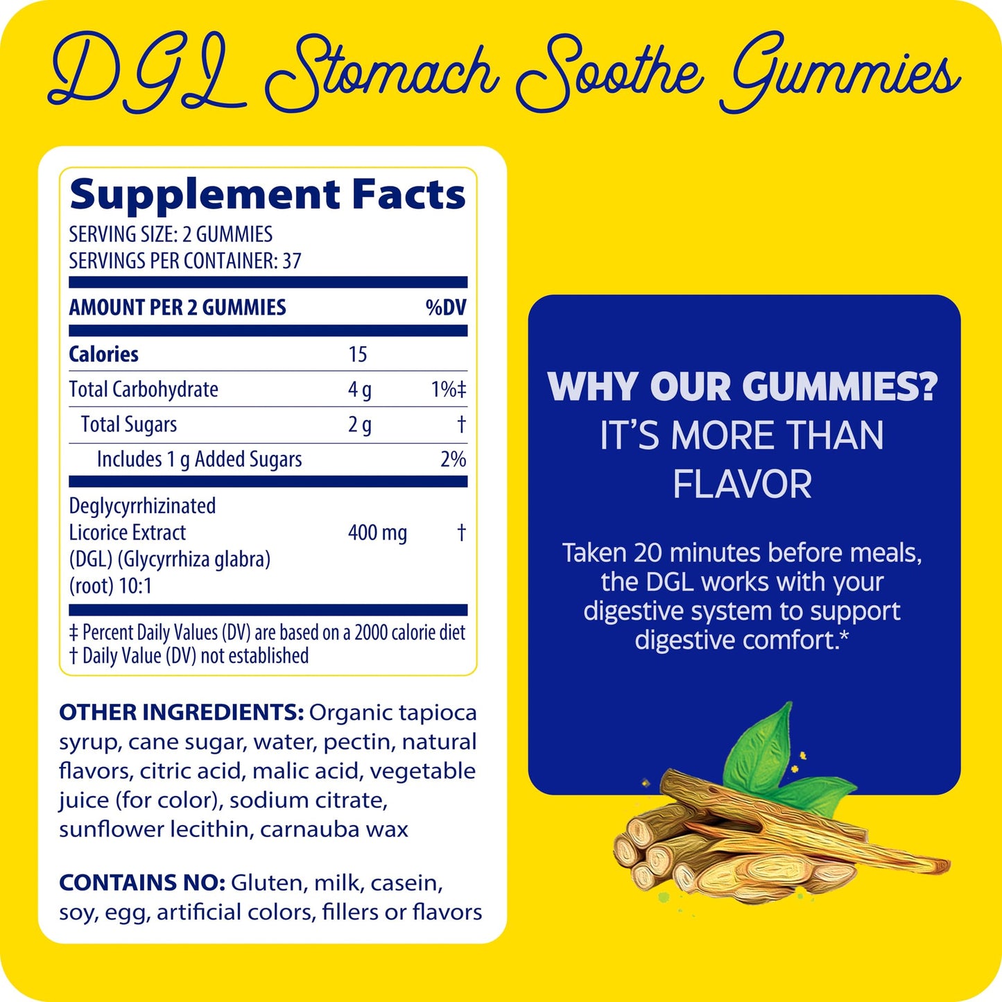 Enzymedica DGL Stomach Soothe Gummies – Deglycyrrhizinated Licorice, Digestive Support (Chocolate, 74 Count)