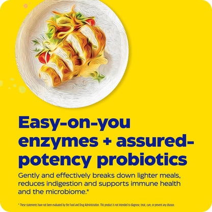 Enzymedica Digest Basic + Probiotics – Gentle Digestive Enzymes, 90 Count