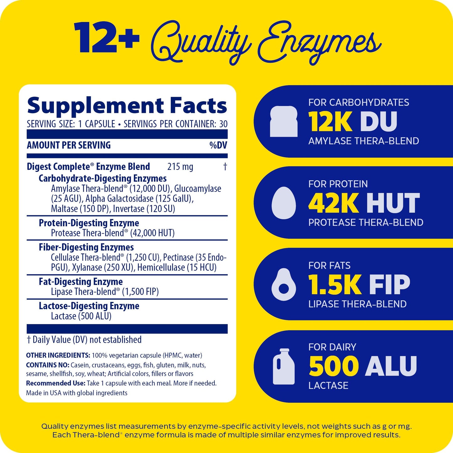 Enzymedica Digest: Complete Digestive Enzyme Formula | 30 Capsules