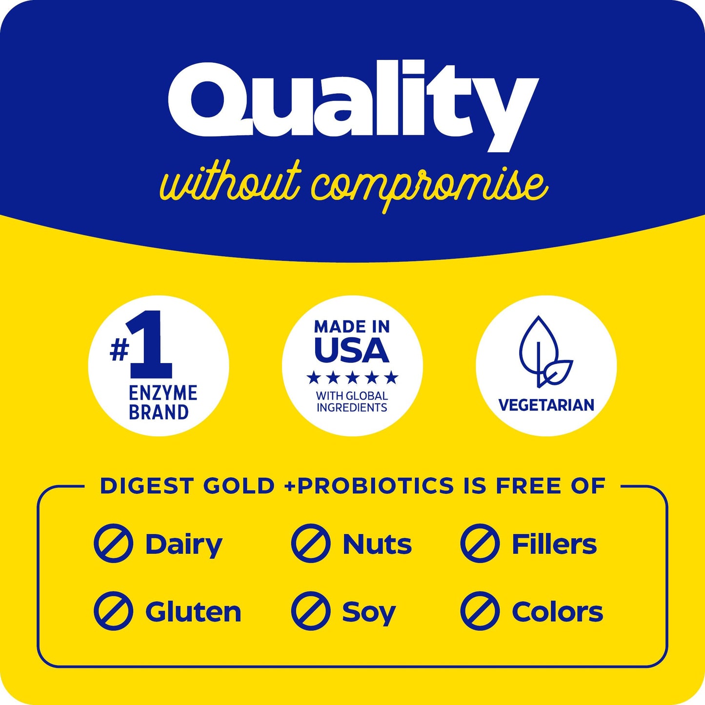 Enzymedica Digest Gold + Probiotics – 2-in-1 Digestive Enzymes & Probiotics, 1 Billion Cultures, 45 Count
