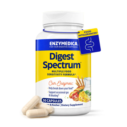 Enzymedica Digest Spectrum - Advanced Digestive Enzymes for Gas & Bloating (30 Caps)