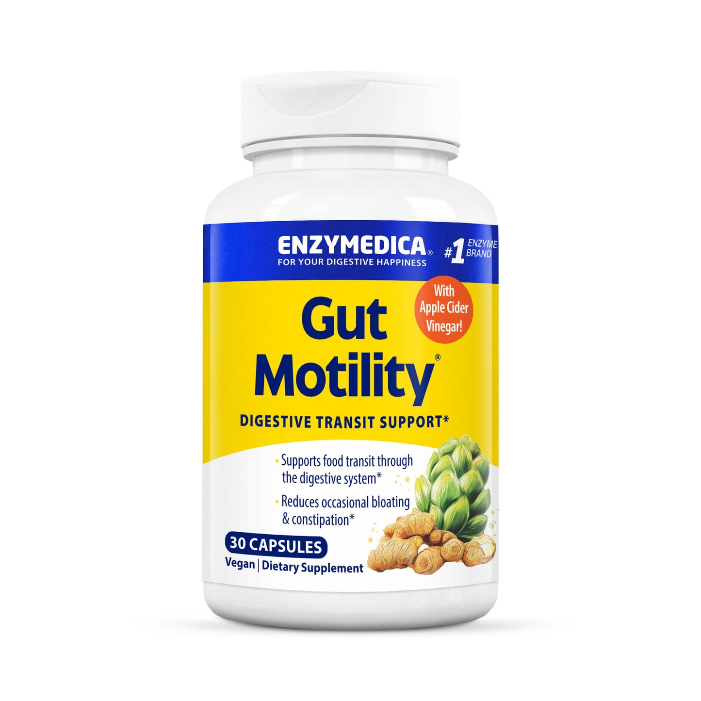 Enzymedica Gut Motility – Digestive Transport Support, 30 Count