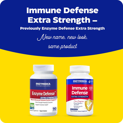 Enzymedica Immune Defense Extra Strength – Proteolytic Enzymes for 2X Immune & Respiratory Support (90 Count) BritishVita | Premium UK Vitamins & Wellness Supplements