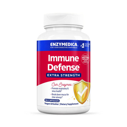 Enzymedica Immune Defense Extra Strength – Proteolytic Enzymes for 2X Immune & Respiratory Support (90 Count) BritishVita | Premium UK Vitamins & Wellness Supplements