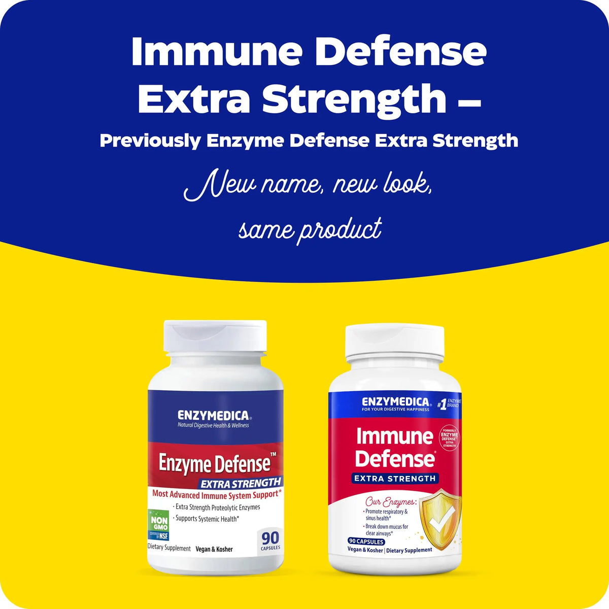 Enzymedica Immune Defense Extra Strength – Proteolytic Enzymes for 2X Immune & Respiratory Support (90 Count) BritishVita | Premium UK Vitamins & Wellness Supplements
